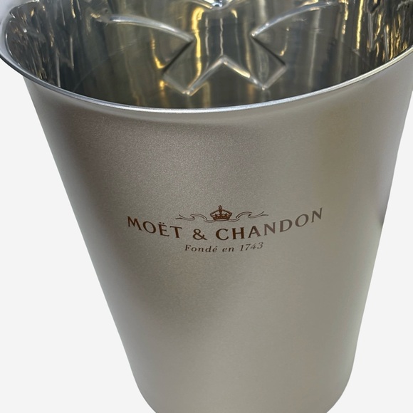 NEW Vintage Moët & Chandon Champagne Ice Bucket Aluminum with Logo - Picture 6 of 8